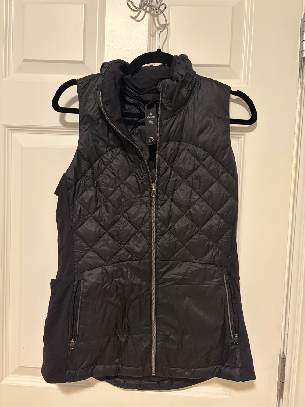 lululemon athletica Black Quilted Sleeveless Vest